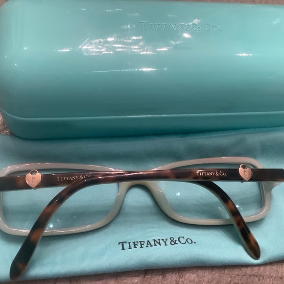 Tiffany & CO Authentic TF2061 8134 tortoise/blue reading glasses frame Italy - Picture 2 of 7